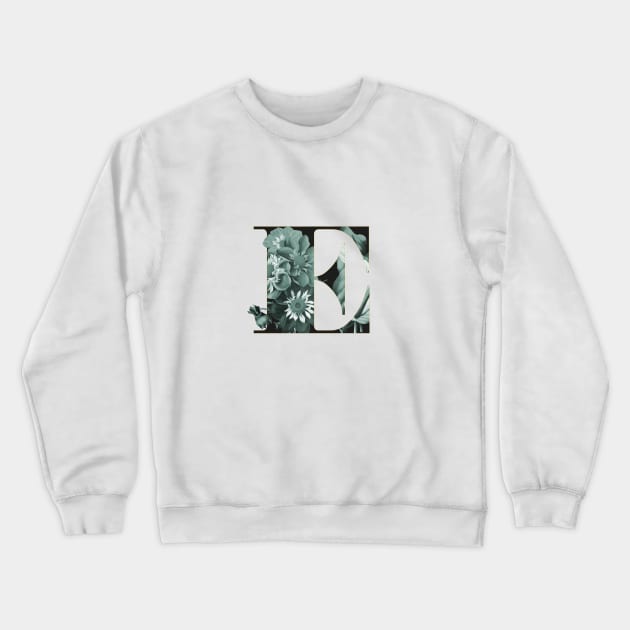 Flower Alphabet E Crewneck Sweatshirt by froileinjuno